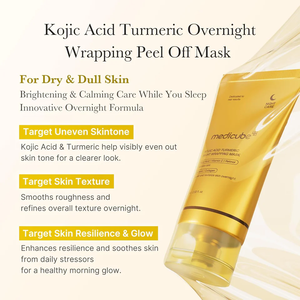 medicube - Kojic Acid Turmeric Night Wrapping Mask - Image 2