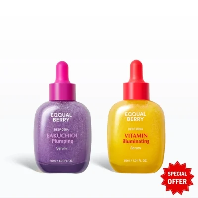 EQQUALBERRY - Glow Duo Serum Set
