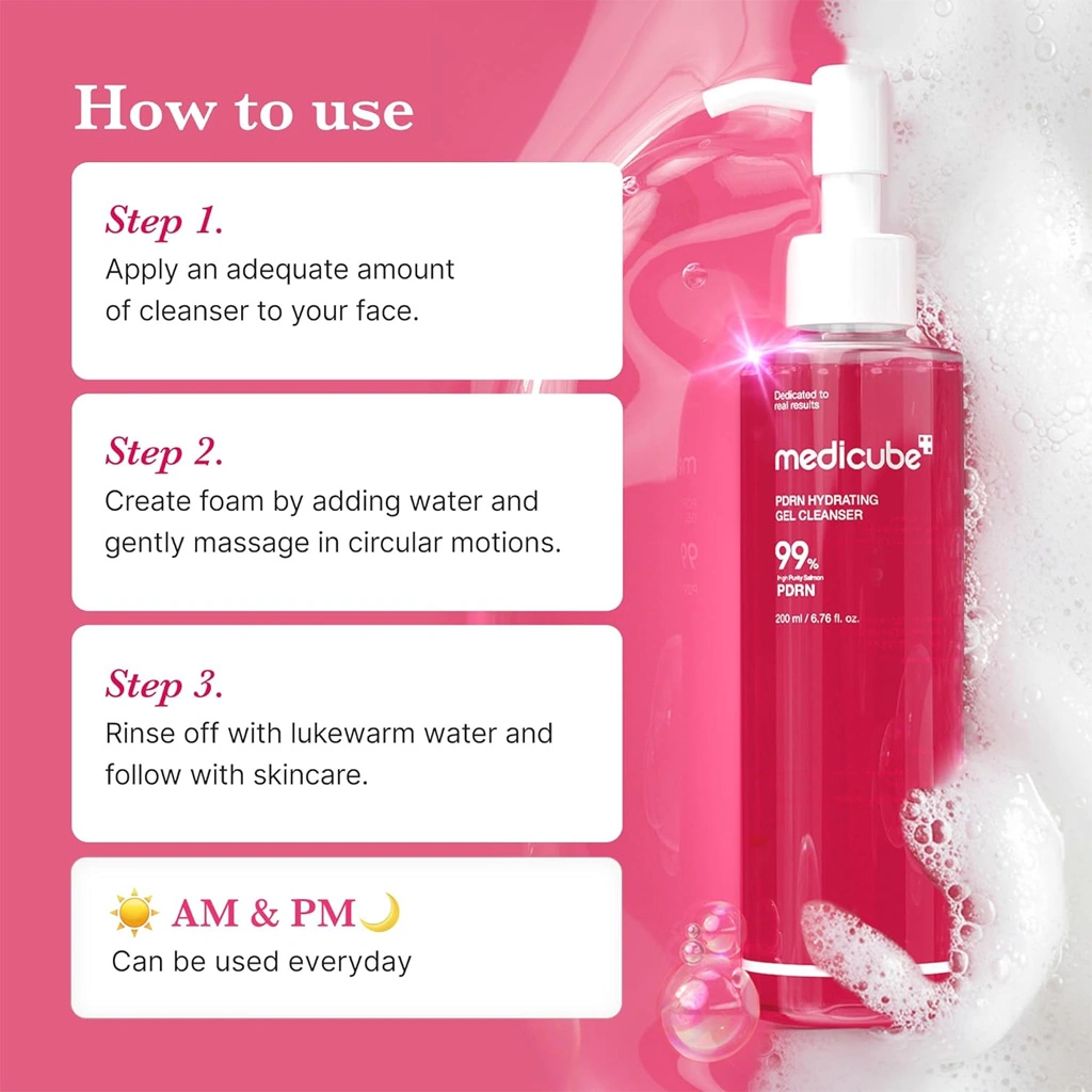 medicube - PDRN Hydrating Gel Cleanser - Image 5