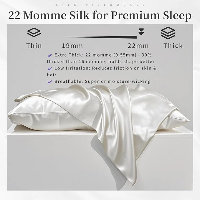 100% Double-Sided Silk Pillowcase - Image 6