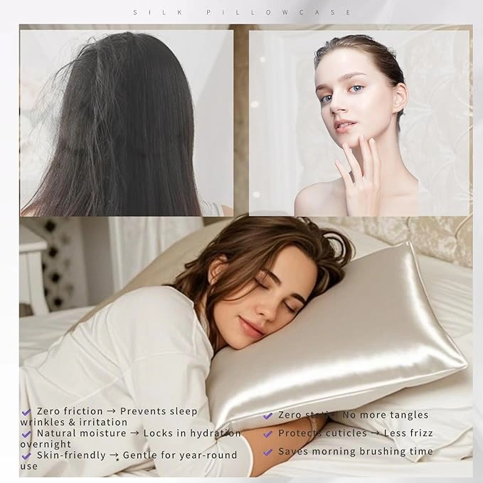 100% Double-Sided Silk Pillowcase - Image 3