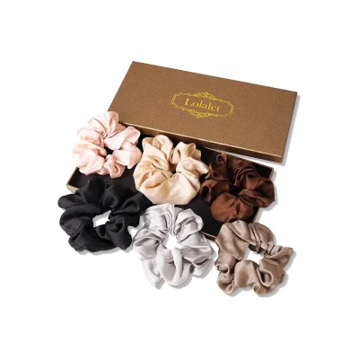 Lolalet 6 Pack Scrunchies for Hair